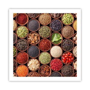 Poszter - A világ összes íze - 60x60 cm