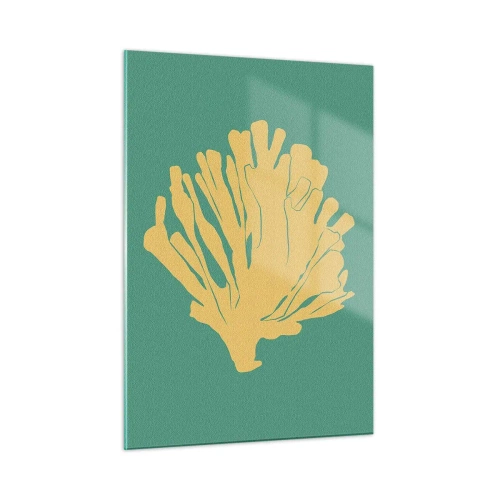 Üveg kép - Egy vízalatti erdő bokra - 50x70 cm