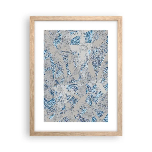 Poszter világos tölgy keretben - A szürkéskék labirintusban - 30x40 cm