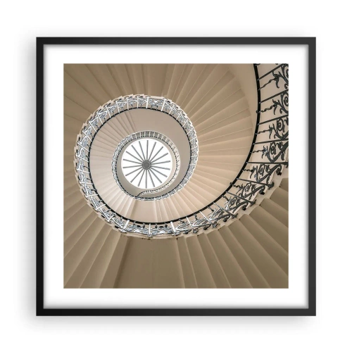 Poszter fehér keretben - Egy kagyló közepén - 50x50 cm