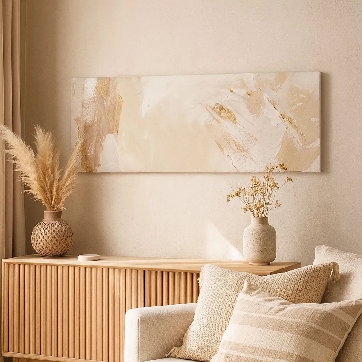 Vászonkép - Pasztell kompozíció - 100x40 cm