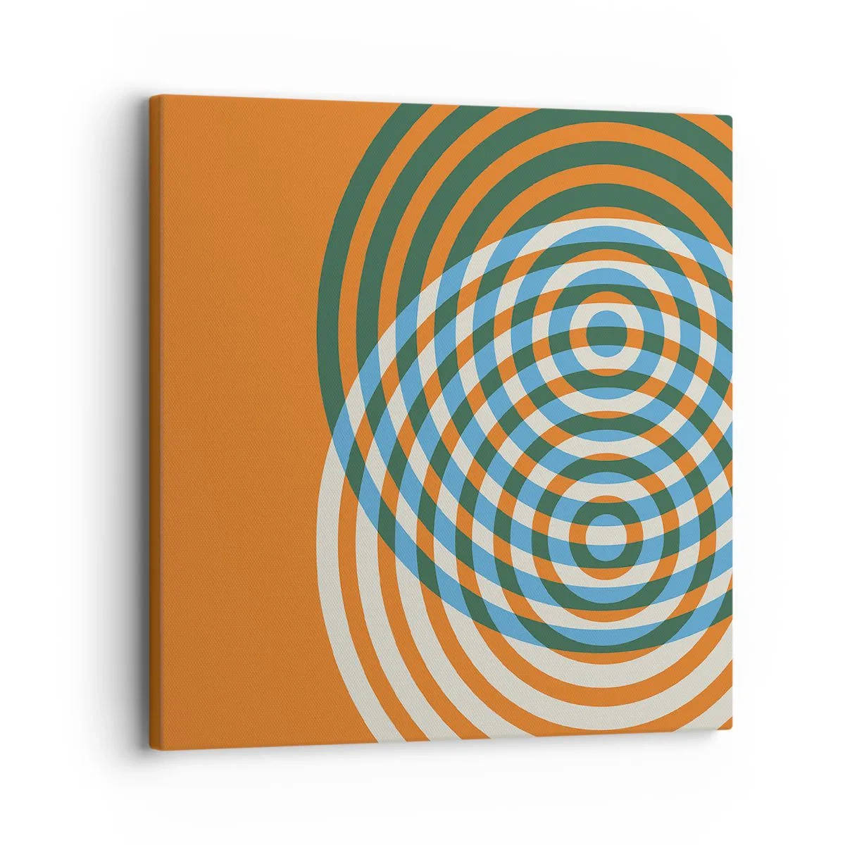 Vászonkép - Absztrakt körkörös variáció - 30x30 cm