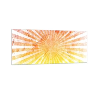 Üveg kép - Napkelte és napnyugta - 100x40 cm