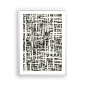 Poszter fekete keretben - Szőtt kompozíció - 50x70 cm