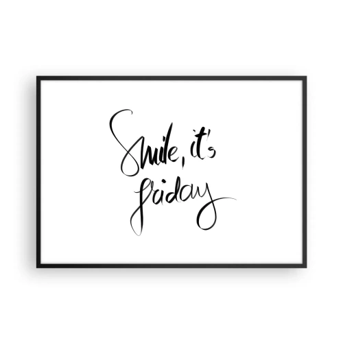 Poszter fehér keretben - Igazi öröm - 100x70 cm