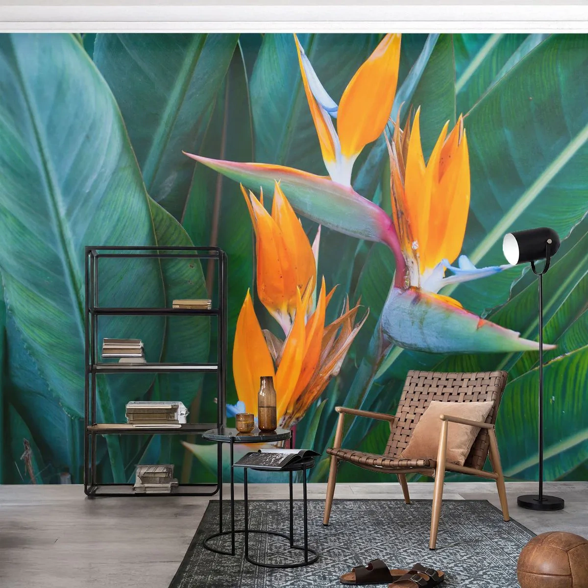 Öntapadós Fotótapéta Deluxe Sticker - Virág vagy madár? - Strelitzia Royal, Virág, Afrika - 250x175 cm