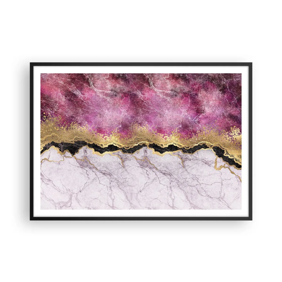 Poszter fehér keretben - A határon - 100x70 cm