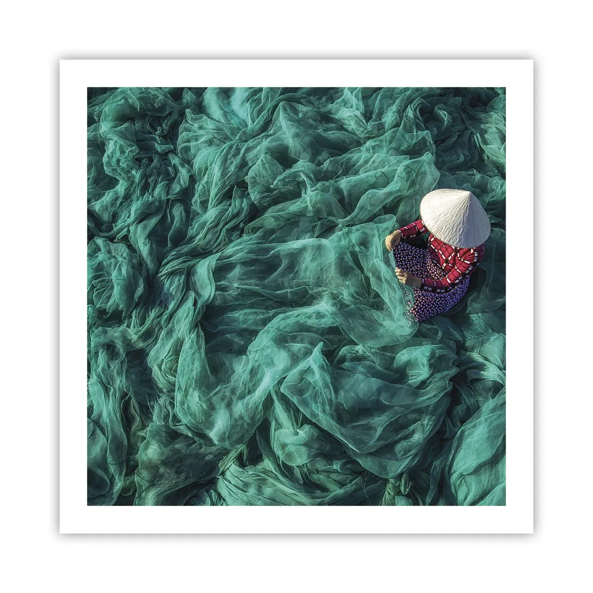 Poszter - A hálók tengerében - 60x60 cm