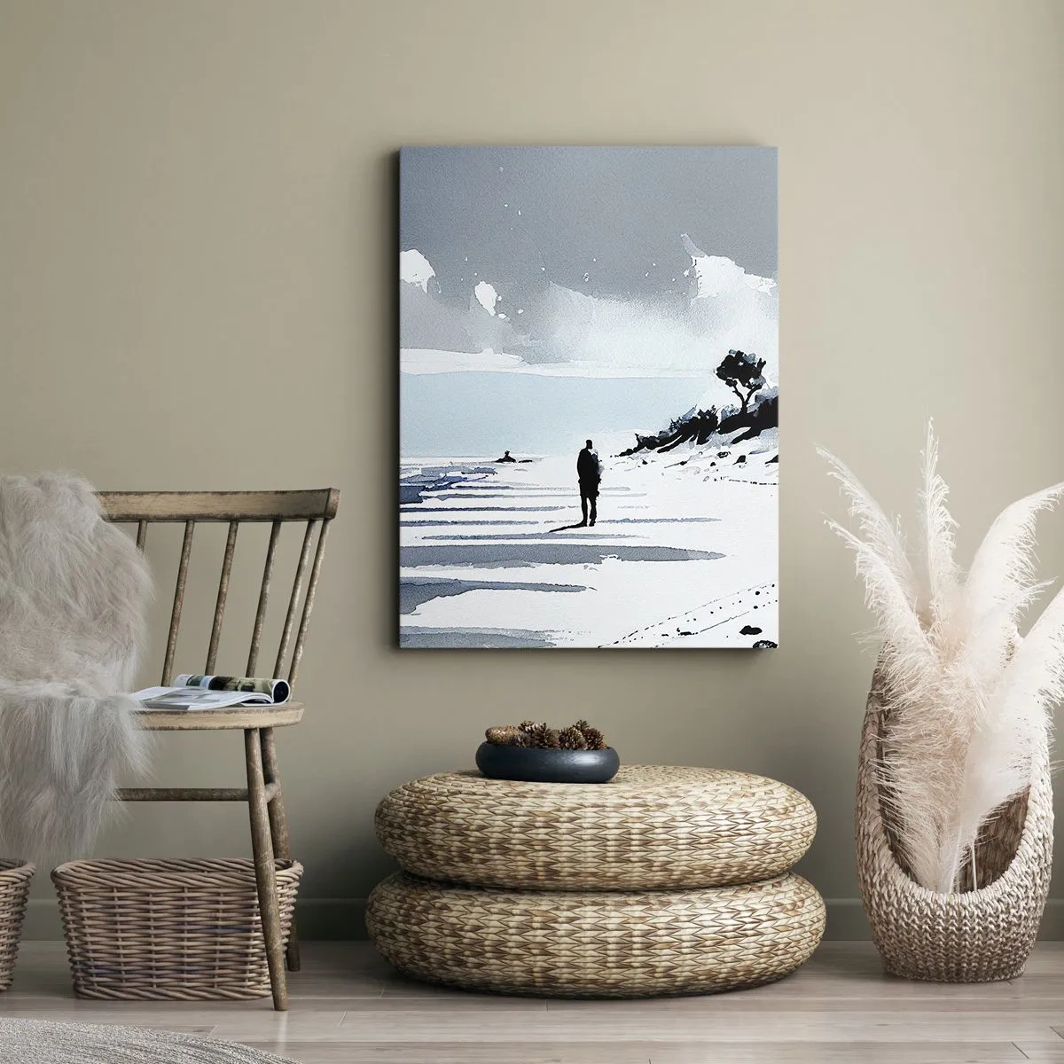 Vászonkép - Egyedül - 55x100 cm