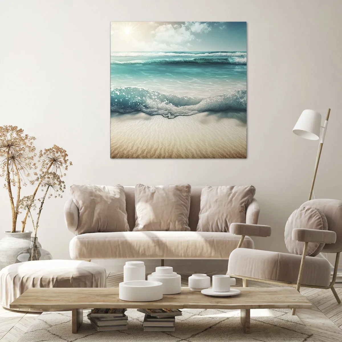 Vászonkép - Az óceán nyugalma - 40x40 cm