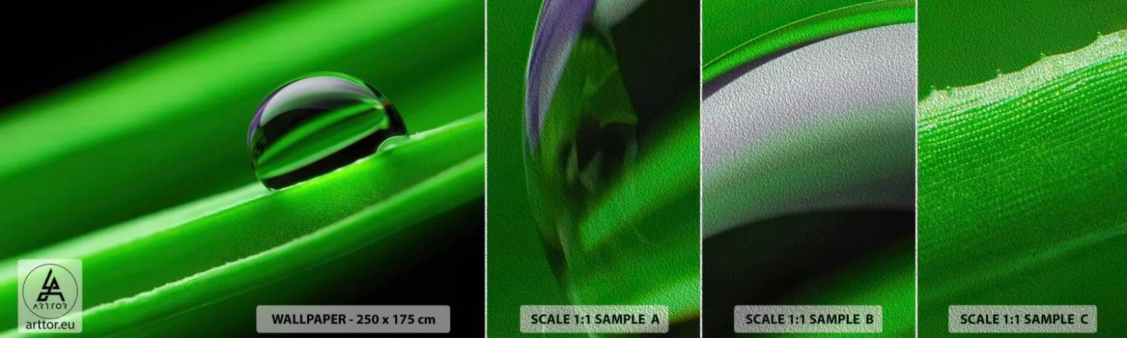 Fotótapéta Minta Premium Sand - Élet közelről - Absztrakció, Grafika, Egy csepp víz - 100x30 cm