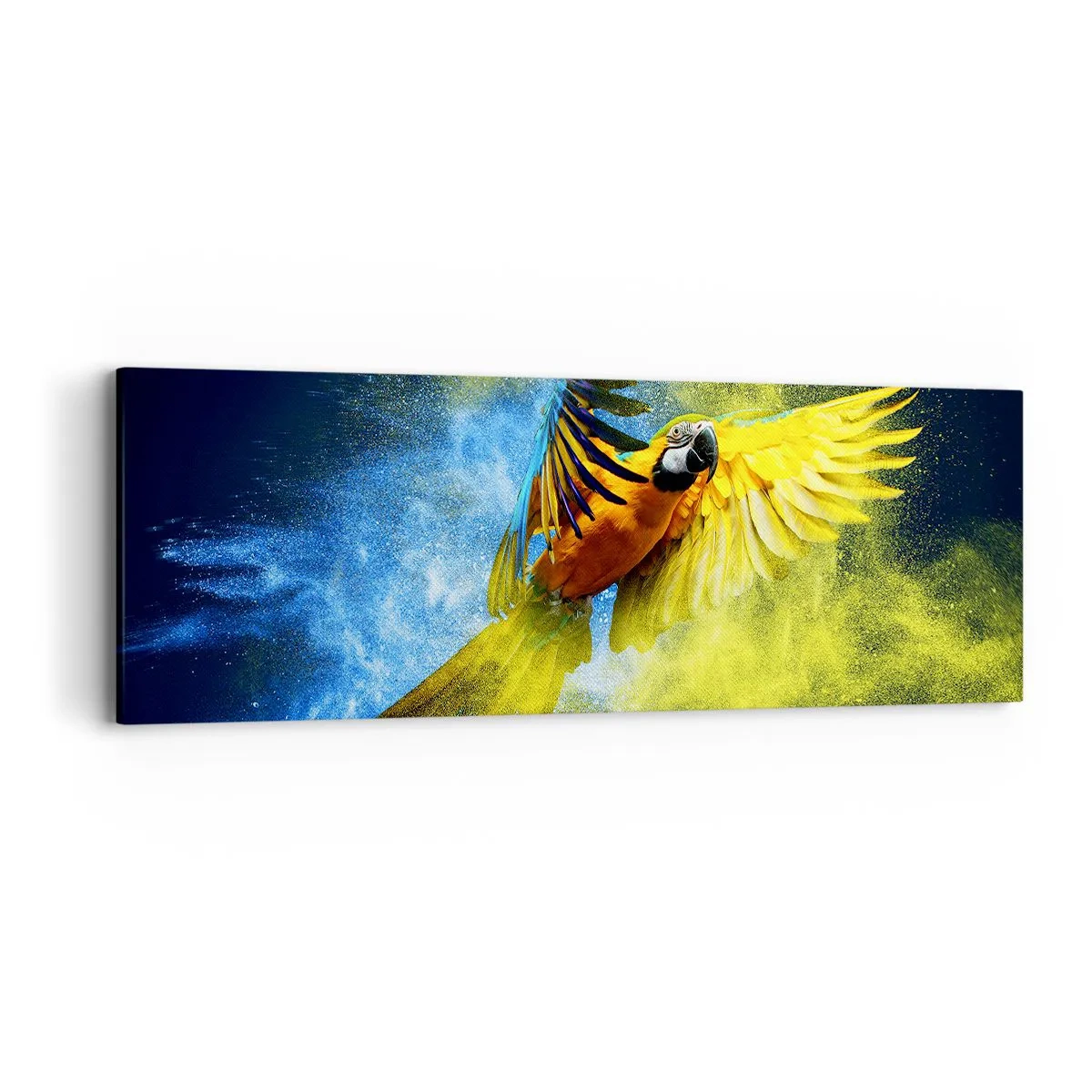 Vászonkép - A kék és arany porban - 90x30 cm