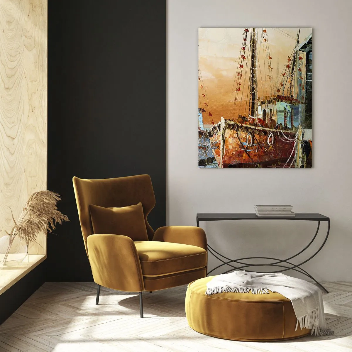 Üveg kép - Nyugodt visszatérés - 50x70 cm