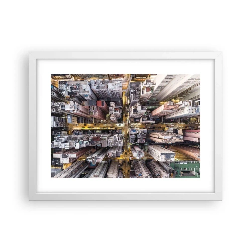Poszter fekete keretben - Üdvözlet Hongkongból - 40x30 cm
