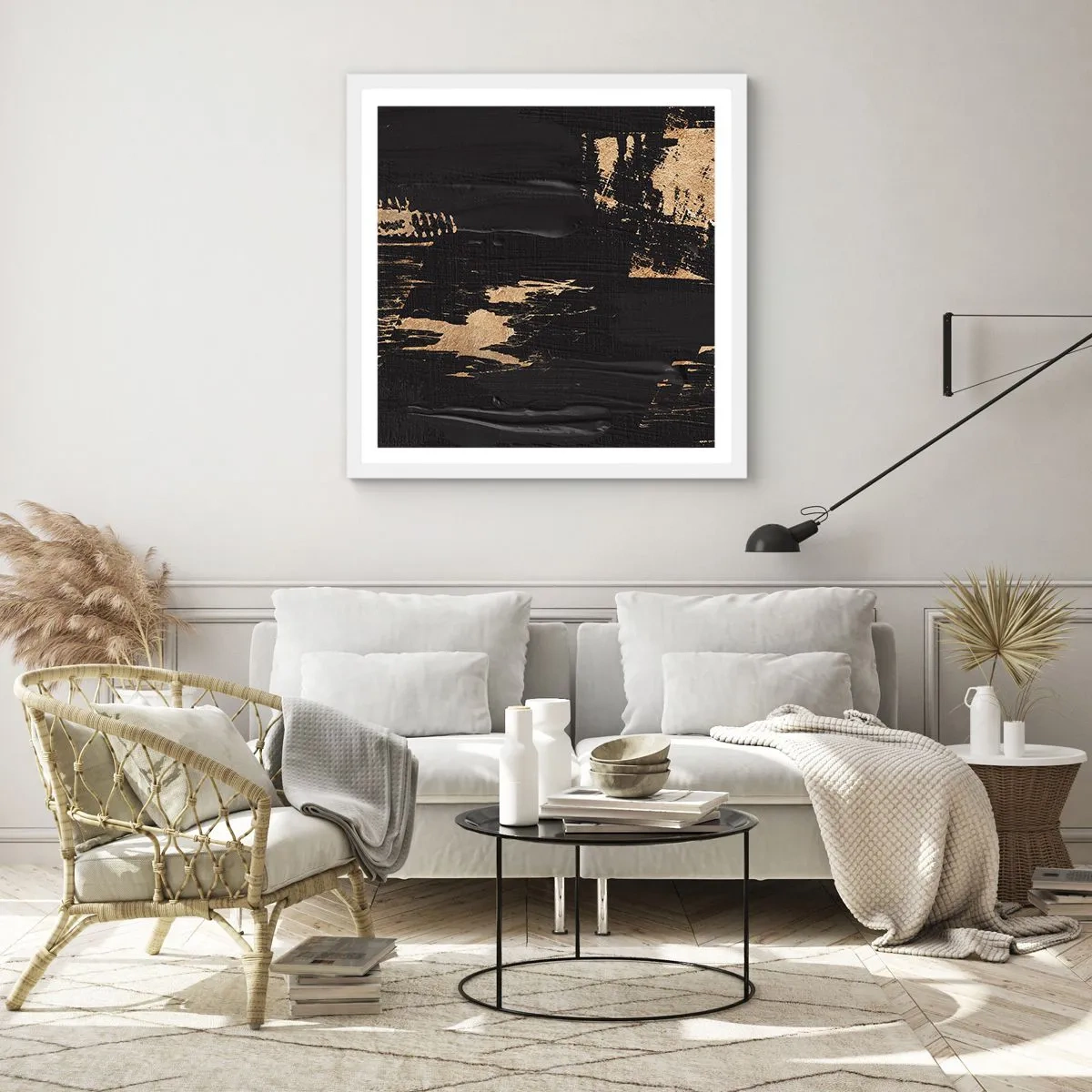 Poszter fekete keretben - Az érintés nyoma - 40x40 cm