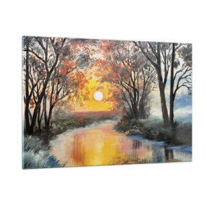 Üveg kép - Őszi hangulat - 120x80 cm