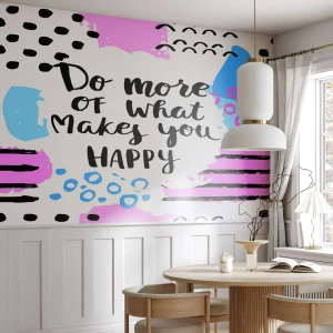 Fotótapéta Standard Eco - Hogyan legyünk boldogok - Megerősítés, Alapelv, Szavak - 250x175 cm