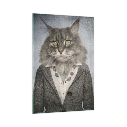 Üveg kép - A szőrmék újra divatosak - 80x120 cm