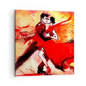 Vászonkép - A szenvedély lila ritmusa - 50x50 cm