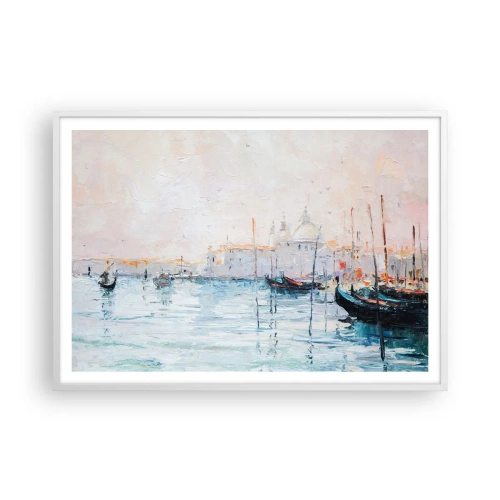 Poszter fekete keretben - A víz mögött, a köd mögött - 100x70 cm