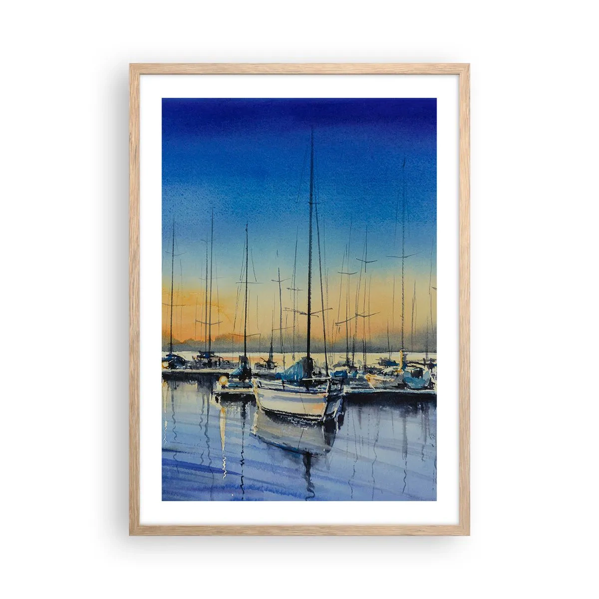 Poszter világos tölgy keretben - Egy szép nap vége - 50x70 cm