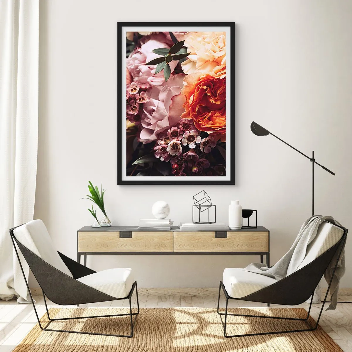 Poszter fehér keretben - Szépségbe burkolózva - 30x40 cm