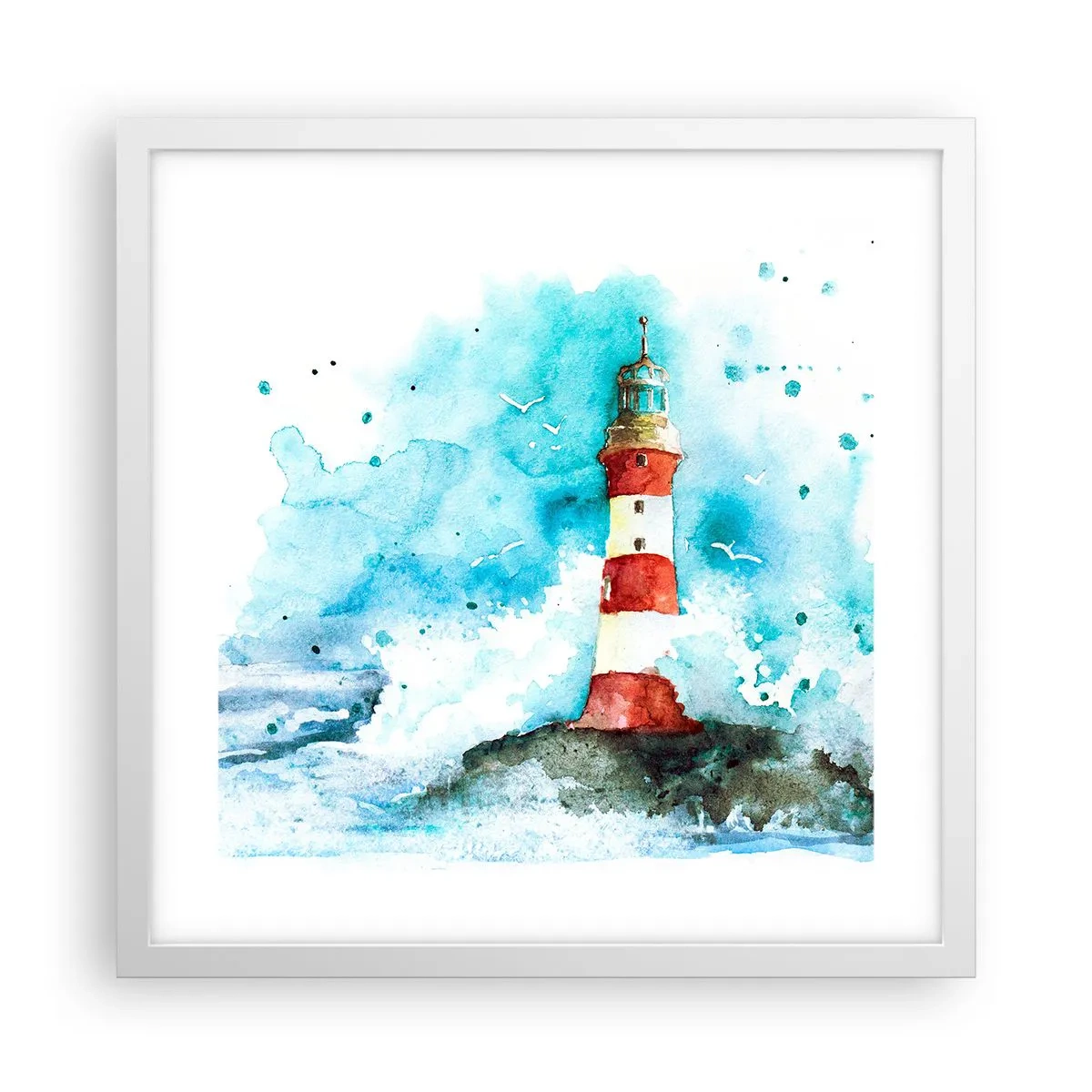 Poszter fekete keretben - Az elemek egysége - 40x40 cm