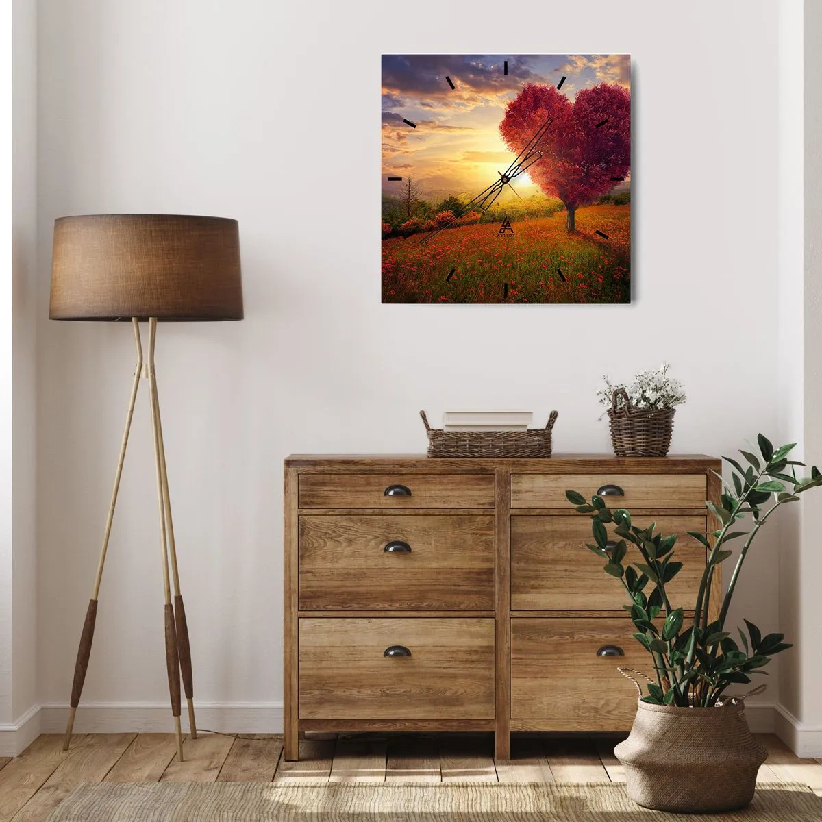 Falióra, Óra - Megérinti a szívet - 30x30 cm