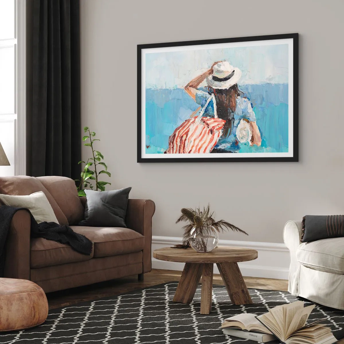 Poszter fehér keretben - Üdvözöljük a nyaraláson - 70x50 cm
