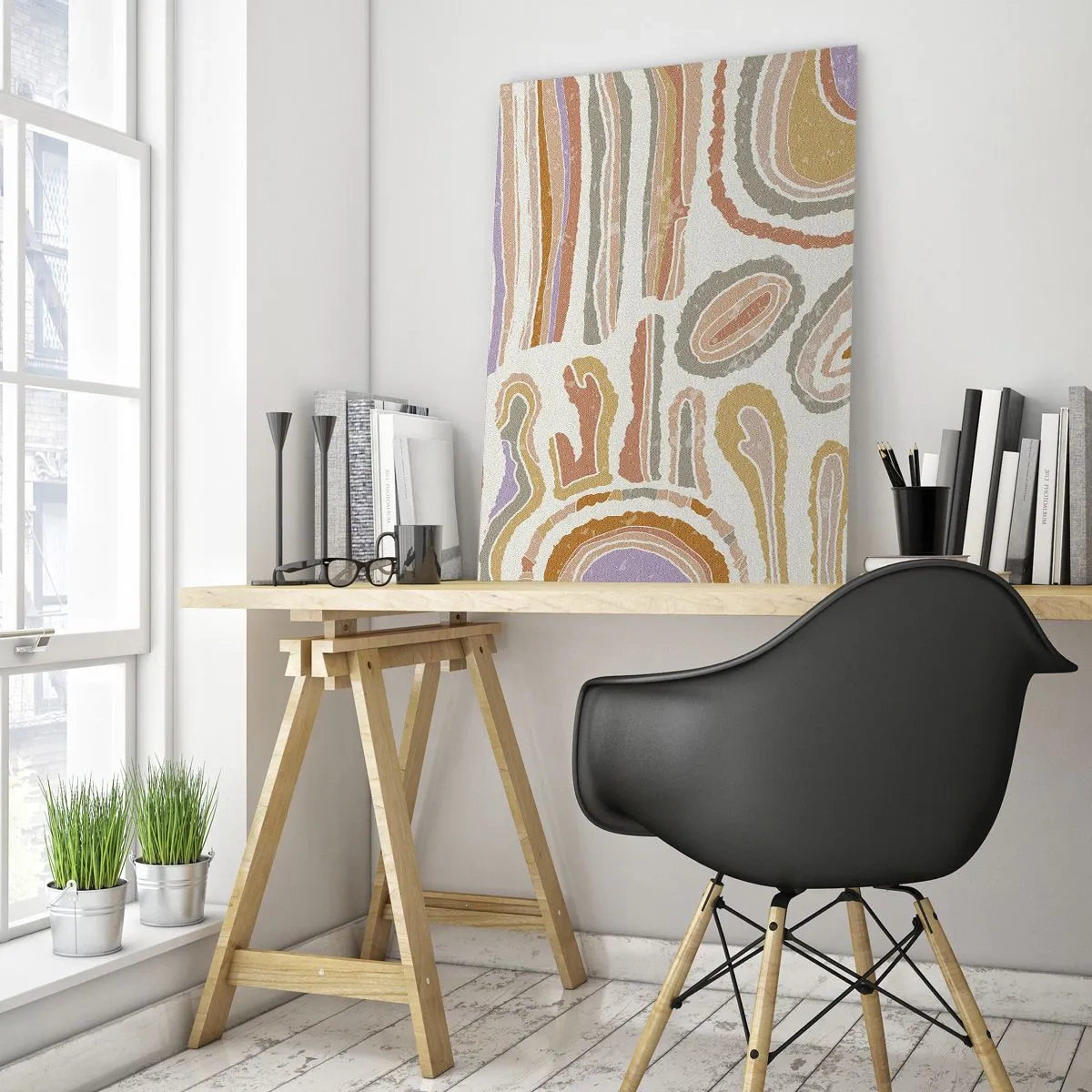 Üveg kép - Színes keresztmetszetek - 70x100 cm