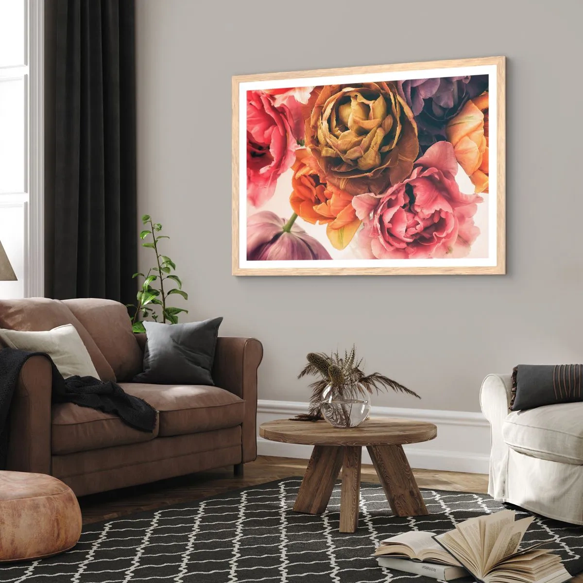 Poszter világos tölgy keretben - Az élet ünnepe - 40x30 cm