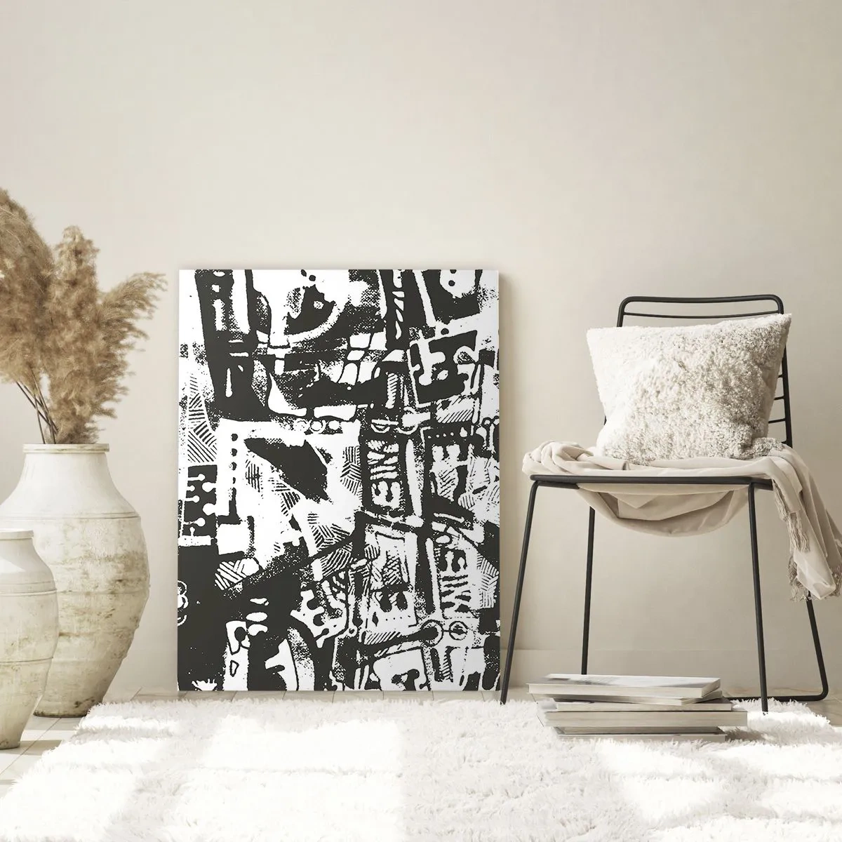 Üveg kép - Rend vagy káosz? - 50x70 cm