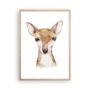 Poszter világos tölgy keretben - Az ártatlanság természete - 50x70 cm