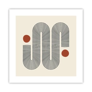 Poszter - Elejétől végéig - 40x40 cm