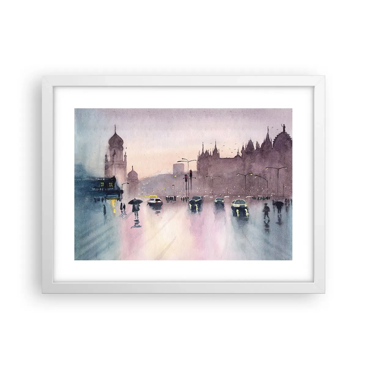 Poszter fekete keretben - Az esős ködben - 40x30 cm