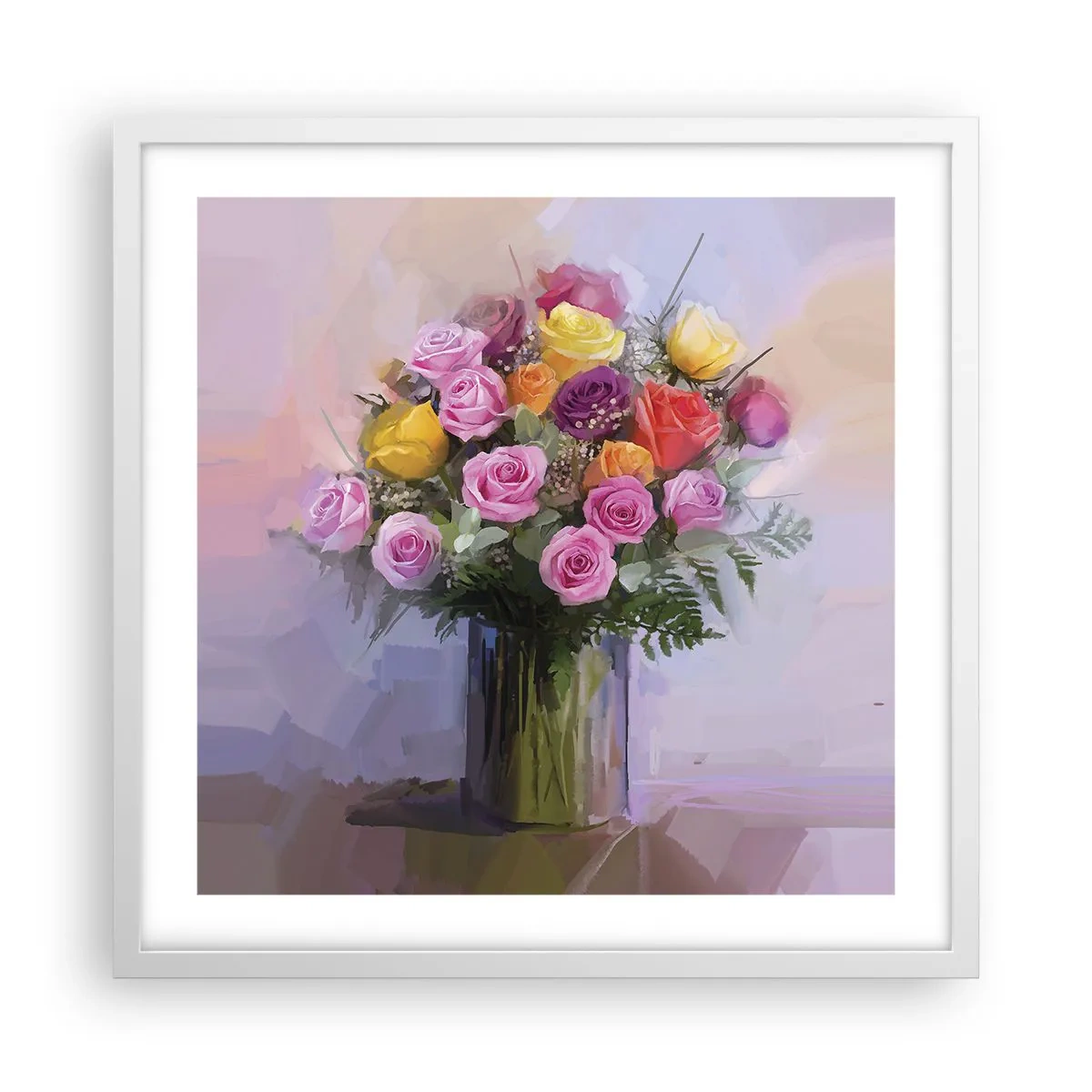 Poszter fekete keretben - Megtartott szépség - 50x50 cm