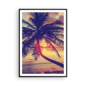 Poszter fehér keretben - Este a pálmafák alatt - 70x100 cm