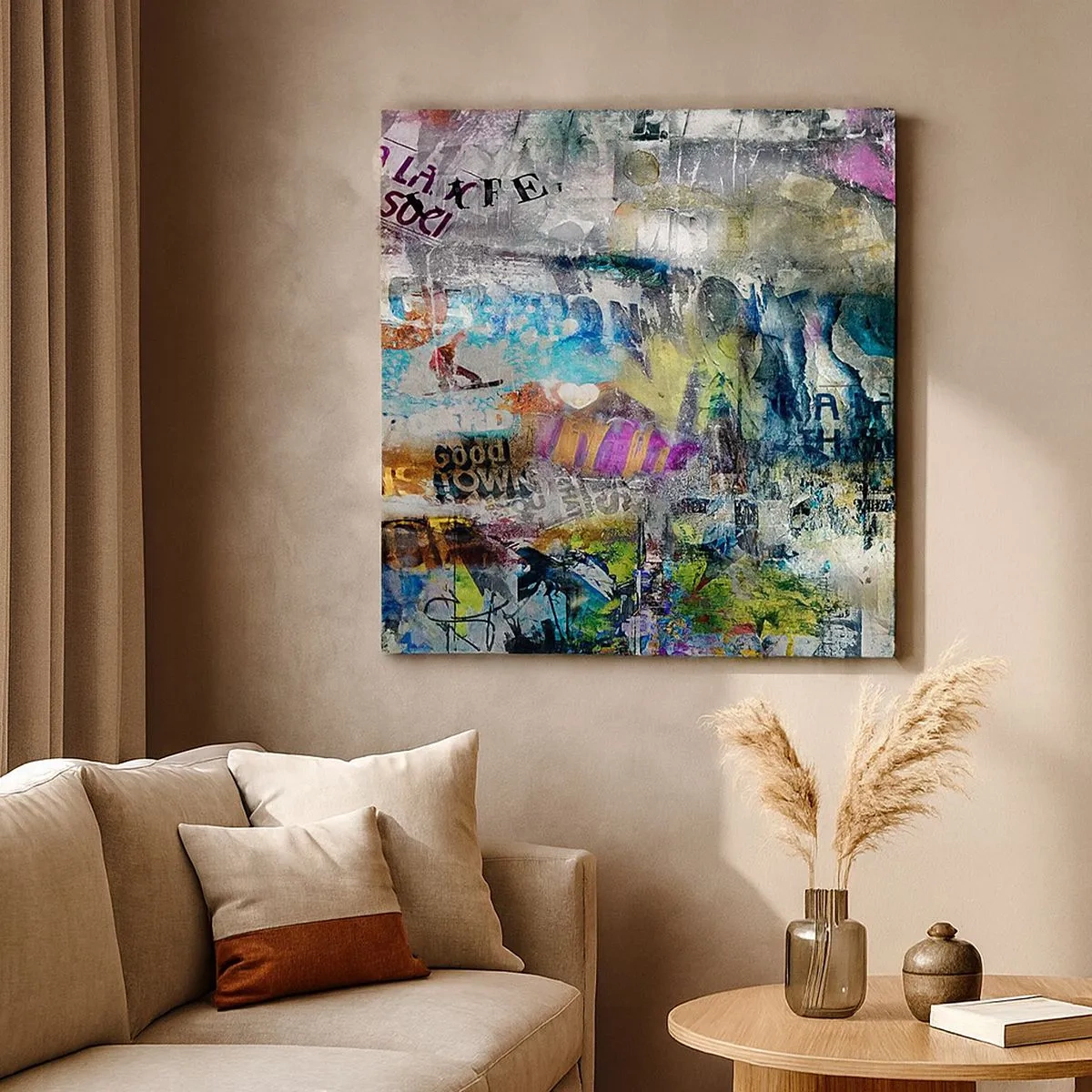 Vászonkép - Emlékek kollázsa - 30x30 cm