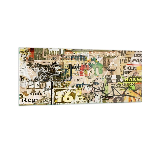 Üveg kép - Ej, történik… - 100x40 cm