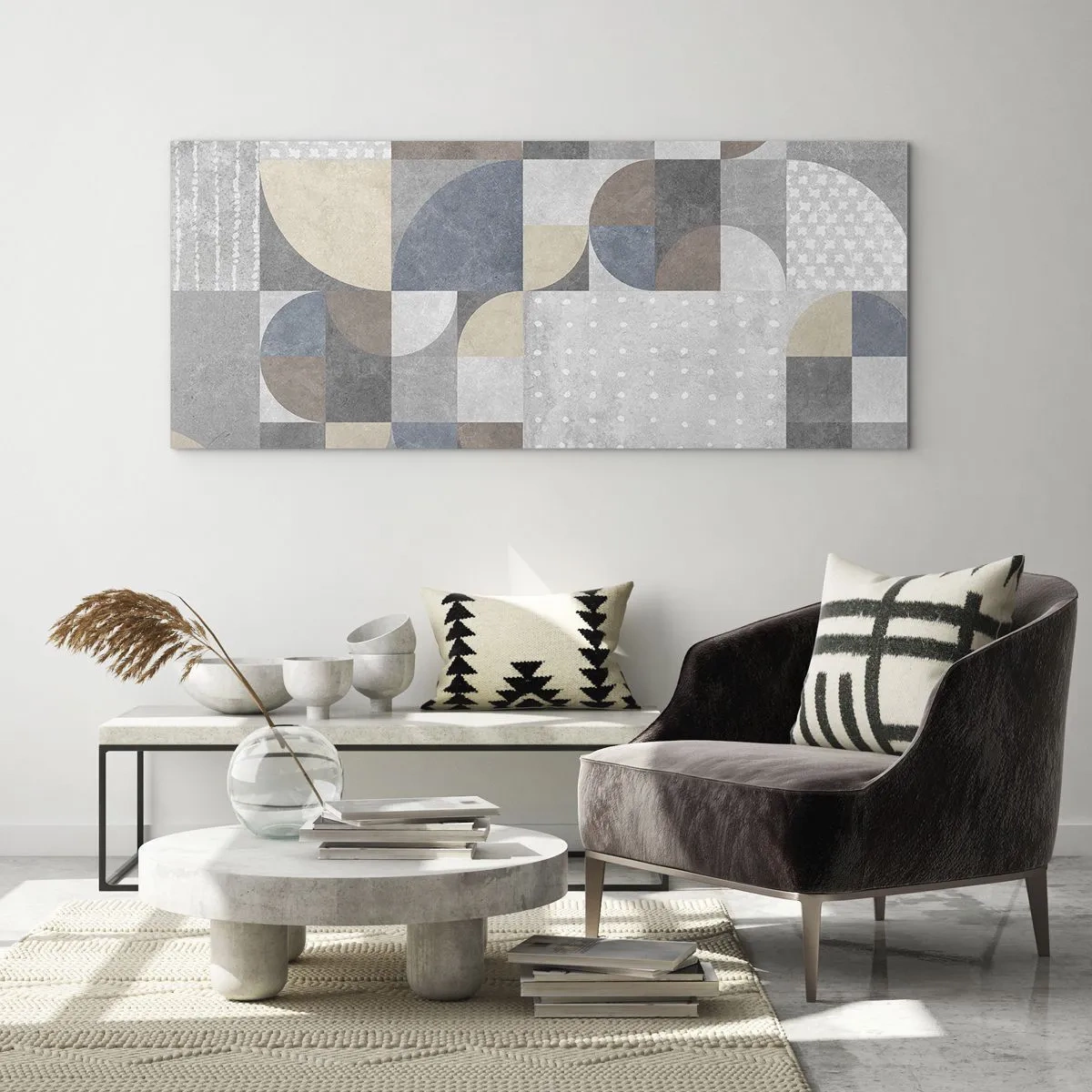 Üveg kép - Kerámia fantázia - 100x40 cm
