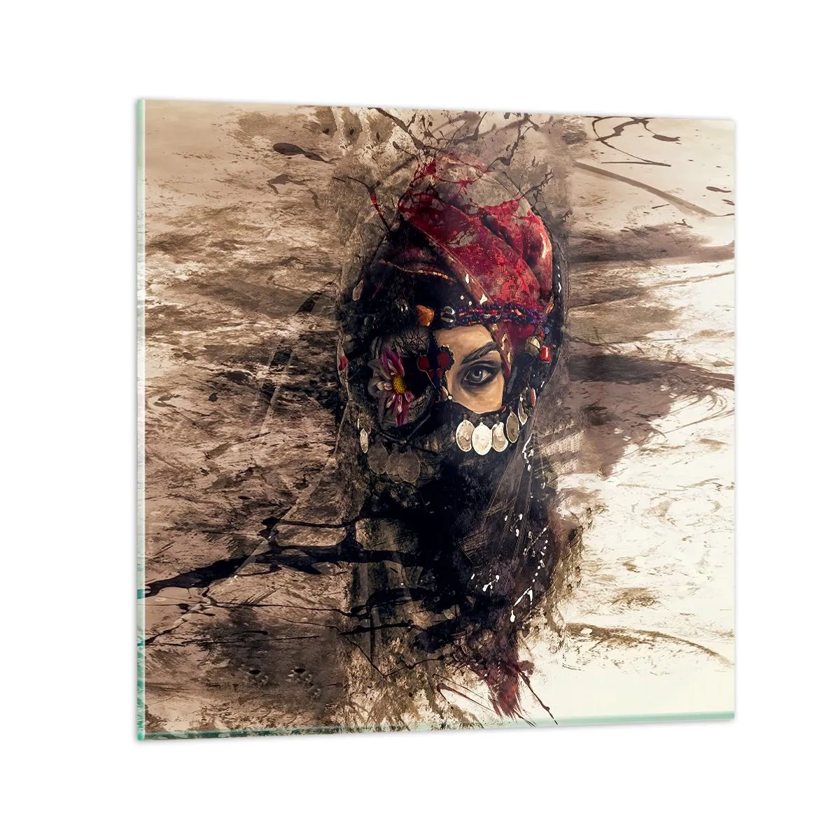 Üveg kép - Legalább riasztó - 50x50 cm