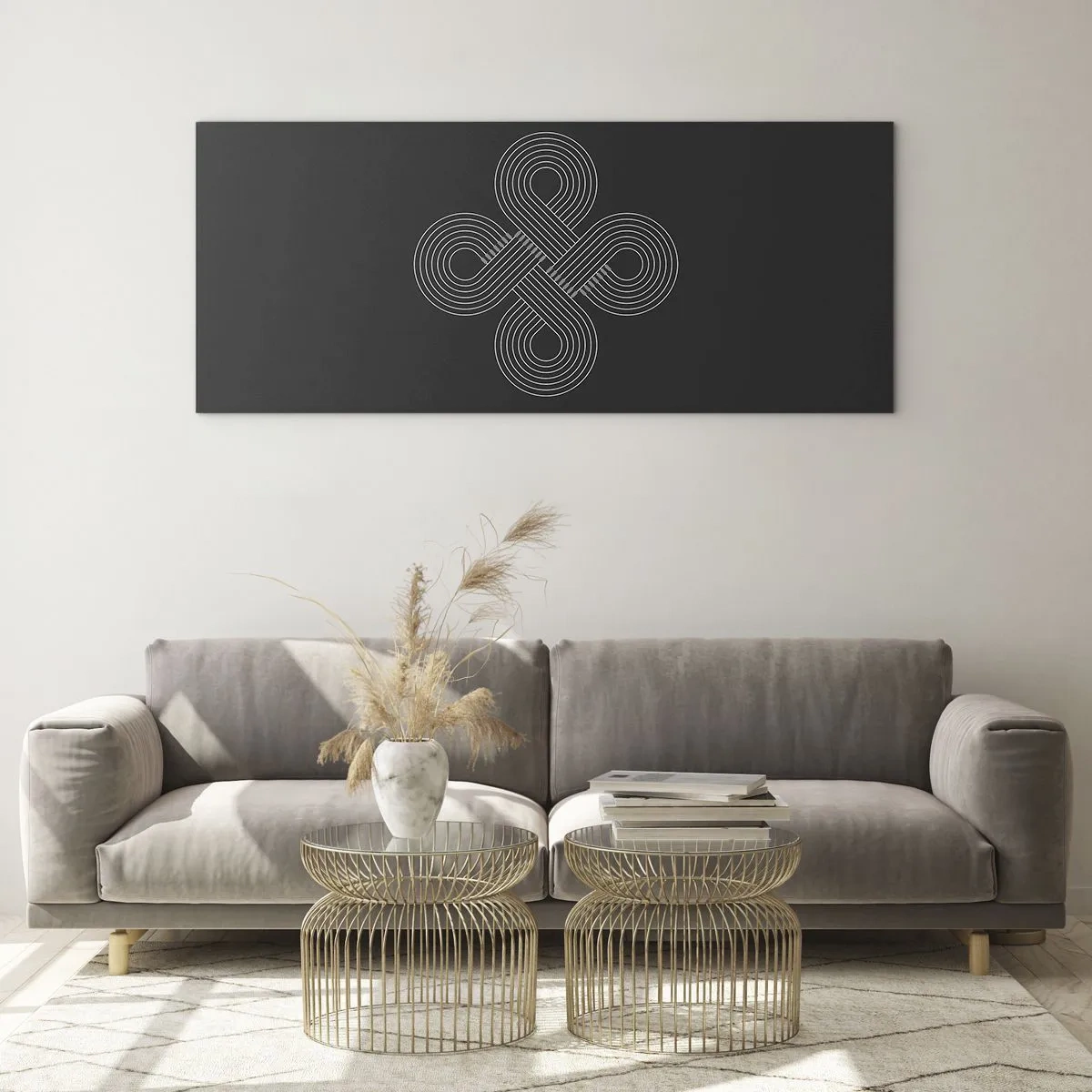 Üveg kép - Kelta szellemben - 100x40 cm
