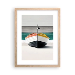 Poszter világos tölgy keretben - A maga helyén - 30x40 cm