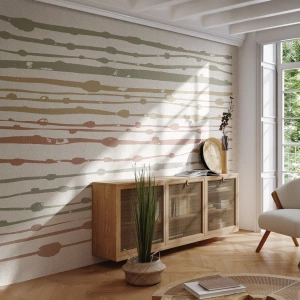 Fotótapéta Premium Sand - Zenei színjegyzetelés - Minimalizmus, Pasztell, Darab - 300x210 cm