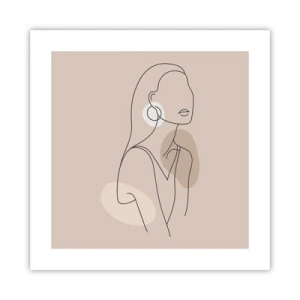 Poszter - Leány ikonja - 40x40 cm