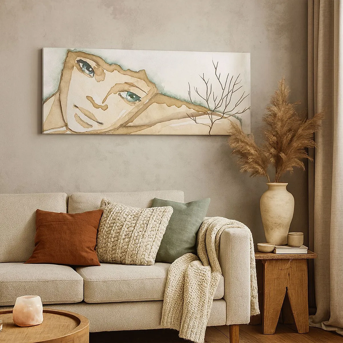 Vászonkép - A csendből nő ki a költészet fája - 100x40 cm