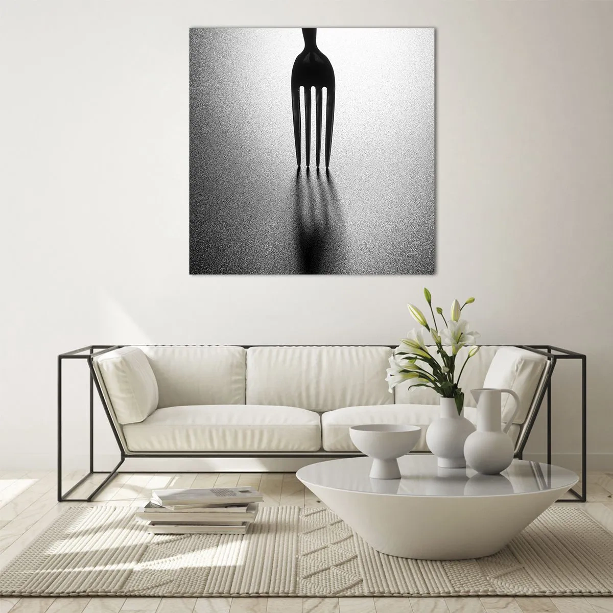 Üveg kép - Fény és árnyék - 70x70 cm