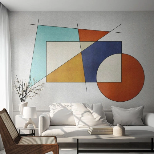 Fotótapéta Premium Sand - Absztrakció: modernista szórakozás - Geometriai, Modern, Minimalizmus - 100x70 cm