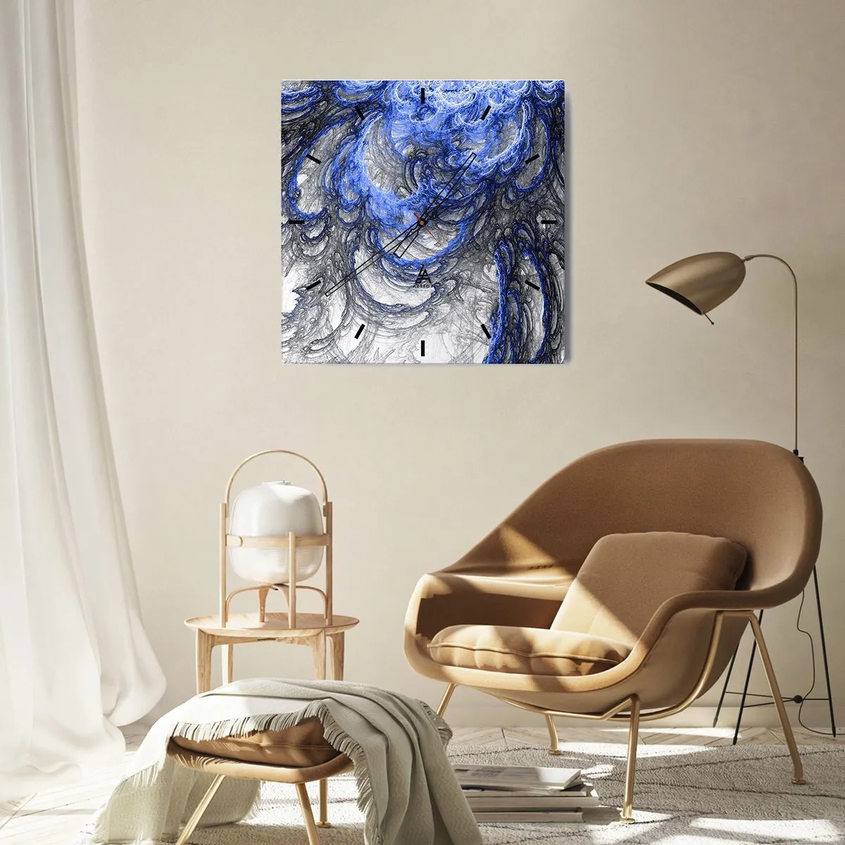 Falióra, Óra - Egy hullám születése - 40x40 cm