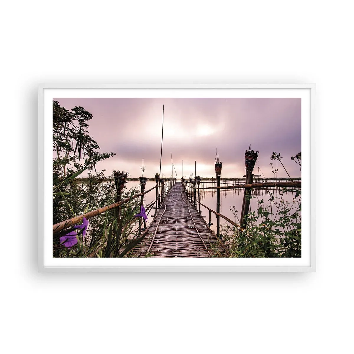 Poszter fekete keretben - Nyugalom és csend Ázsiában - 91x61 cm